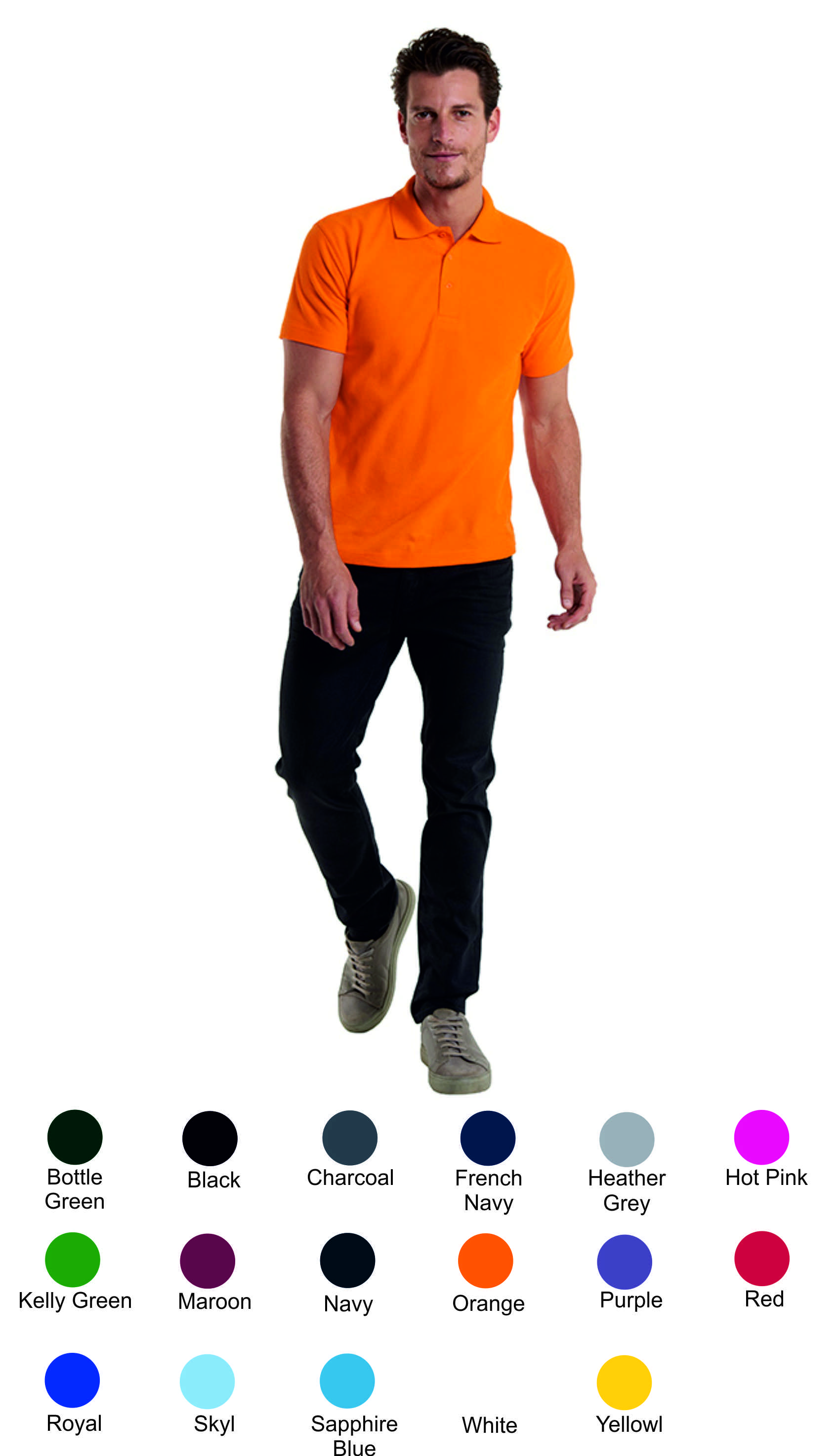 Uneek UC101 Classic Polo - Click Image to Close